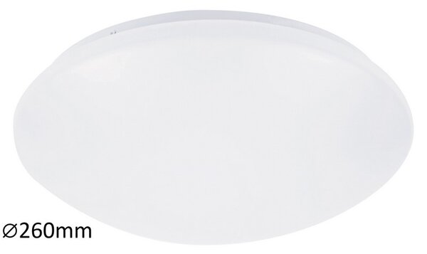 Rabalux LED koupelnové stropní svítidlo Lucas 1x12W | 780lm | 4000K | IP44 | 26cm - kruhové bílé