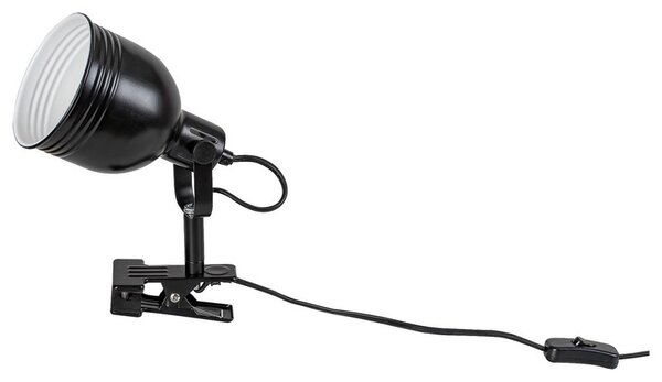 Rabalux Stolní lampa s klipem Flint 1x25W | E14 | IP20 - černá