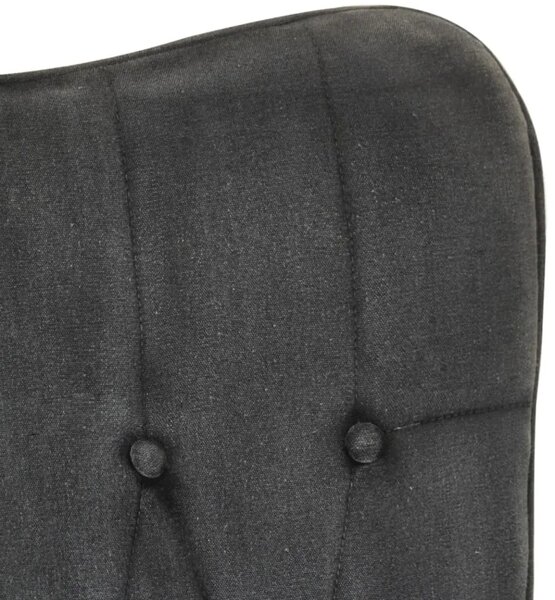Houpací křeslo s taburetem BestBerg 339702 / 56 × 74 × 93 cm / černá