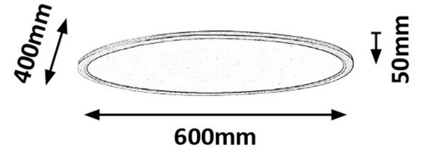Rabalux LED stropní svítidlo Taleb 40W/3200lm/3000K-6000K/CCT/stmívatelné/dálkové ovládání