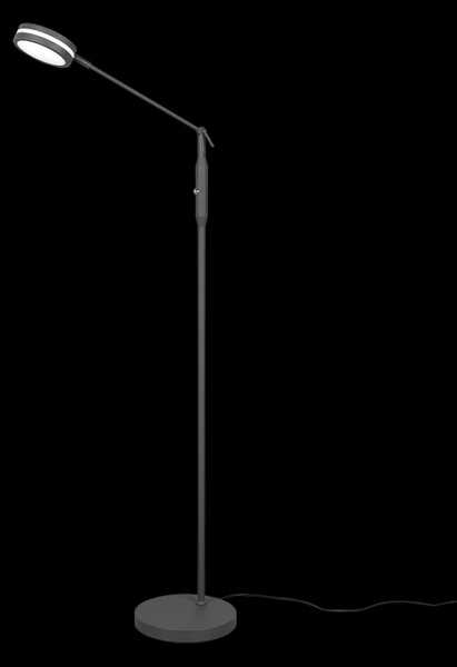 Trio 426510142 LED stojací svítidlo Franklin 1x6,5W | 650lm | 2700+3200+4000K - paměťová funkce, nastavitelná teplota osvětlení, stmívatelné, antracit
