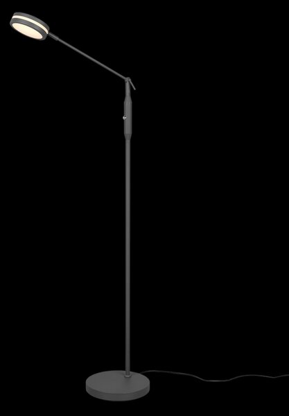 Trio 426510142 LED stojací svítidlo Franklin 1x6,5W | 650lm | 2700+3200+4000K - paměťová funkce, nastavitelná teplota osvětlení, stmívatelné, antracit