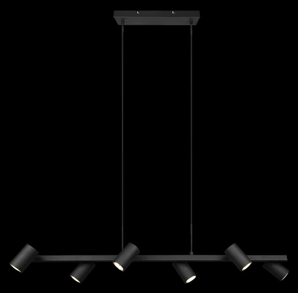 Trio 302400632 závěsné bodové stropní svítidlo Marley 6x35W | GU10 - černá