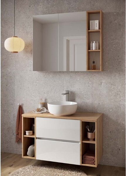 Cersanit Malta, koupelnová deska na skříňku 1000x450 mm, dub, S1014-012