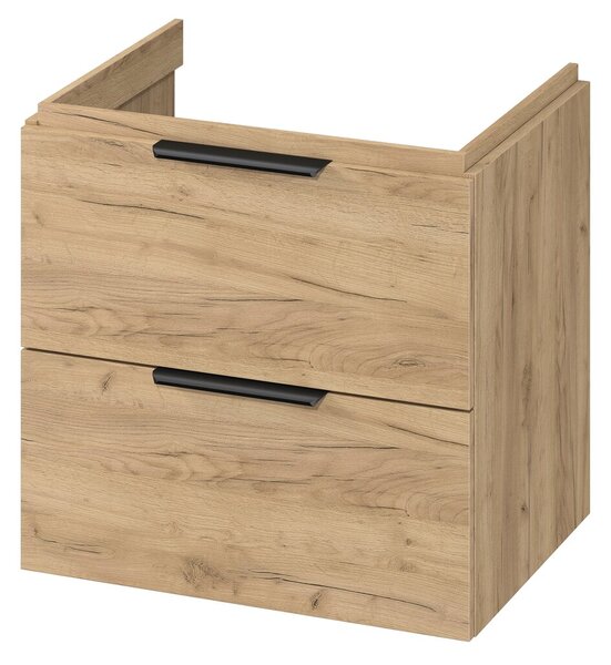 Cersanit Malika, závěsná umyvadlová skříňka 594x450x551 mm, dub, S598-045-DSM
