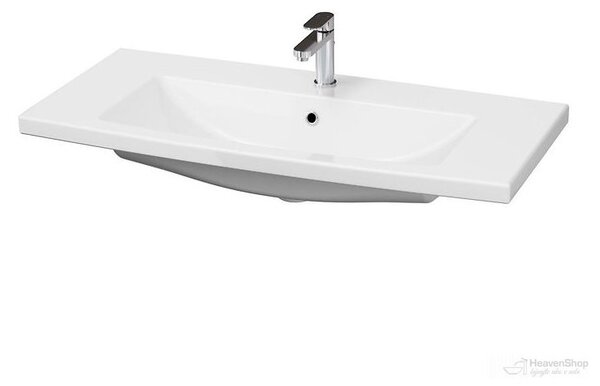 Cersanit Tirso, závěsná umyvadlová skříňka 994x447x572 mm + keramické umyvadlo, bílá matná, S801-542