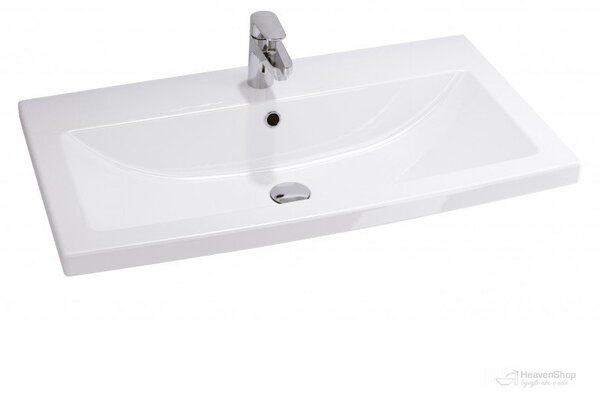Cersanit Tirso, závěsná umyvadlová skříňka 794x447x572 mm + keramické umyvadlo, béžová matná, S801-543