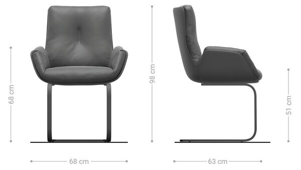 DELIFE Jídelní židle Clea-Flex kombinace materiálů tmavě béžová jídelní židle plochá nerezová ocel