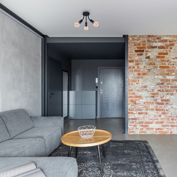 Rabalux ALMUS přisazené stropní svítidlo max. 3x60W | E27 | IP20 - černá