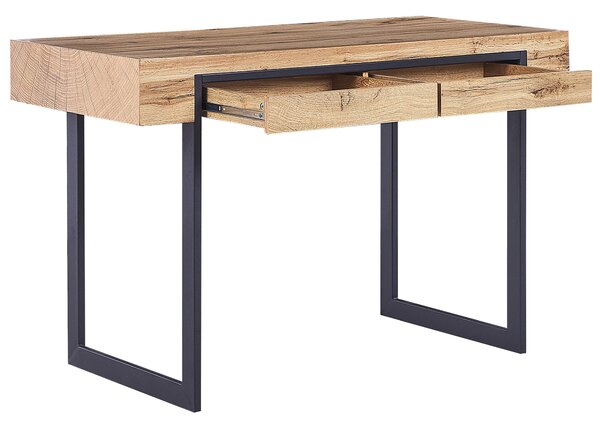 Pracovní stůl VIDA Světle hnědá 120 cm 55 cm s úložným prostorem
