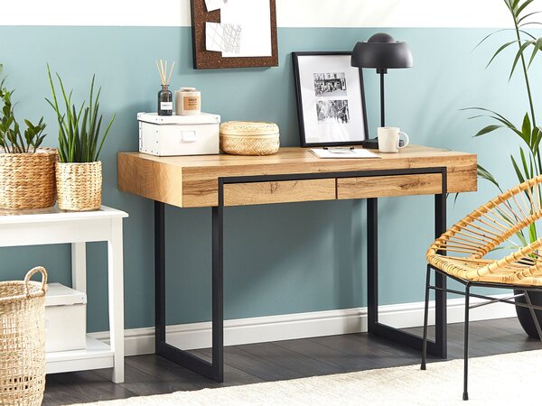 Pracovní stůl VIDA Světle hnědá 120 cm 55 cm s úložným prostorem
