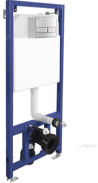 Laveo Laveo, závěsný set pod omítku Akan + závěsná WC mísa Desna s toaletním sedátkem z duroplastu, Vortex splachování, bílá lesklá, LAV-SETDESNACR