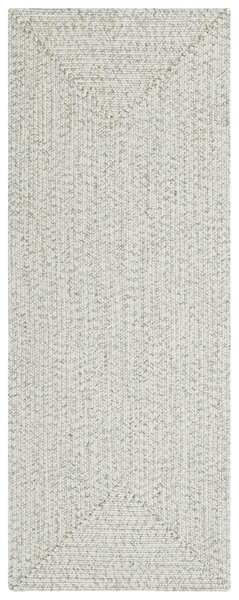 Hanse Home, Kusový koberec Braided 105553 Light Melange – na ven i na doma, 80x150, bílá, chodba / předsíň