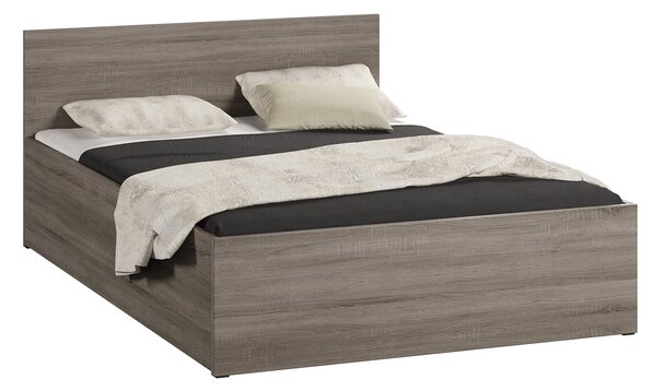 Postel 120x200 DM1 lanýžový dub s roštem