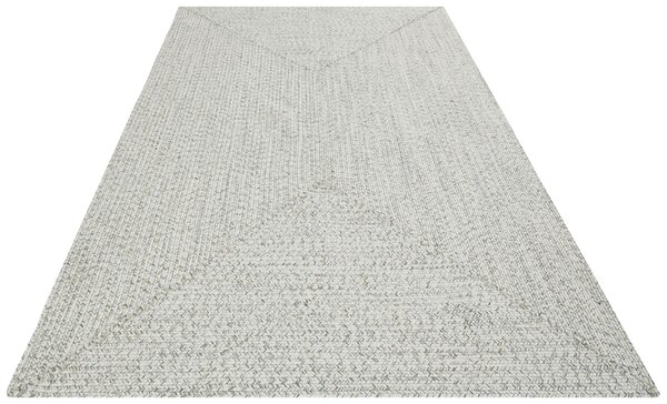 Hanse Home, Kusový koberec Braided 105553 Light Melange – na ven i na doma, 80x150, bílá, chodba / předsíň