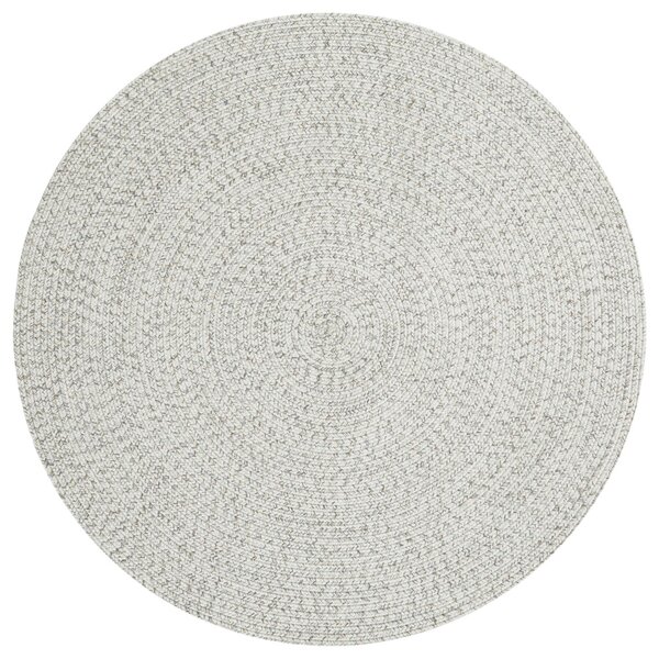 NORTHRUGS - Hanse Home koberce Kusový koberec Braided 105553 Light Melange kruh – na ven i na doma - 200x200 (průměr) kruh cm