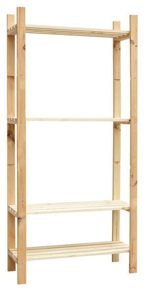 Regalux Dřevěný regál, 170 × 80 × 30 cm, nosnost police: 20 kg