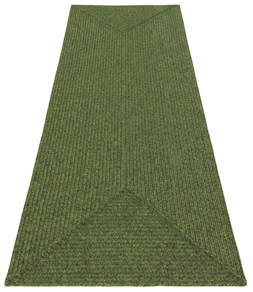 Hanse Home, Kusový koberec Braided 105554 Green – na ven i na doma, 80x150, zelená, chodba / předsíň