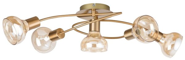 Rabalux HOLLY stropní svítidlo max. 5x40W | E14 | IP20 - antická zlatá