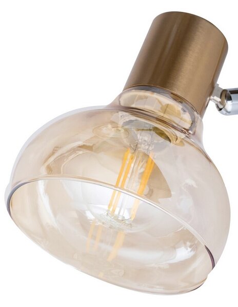 Rabalux HOLLY nástěnné bodové svítidlo max. 1x40W | E14 | IP20 - antická zlatá