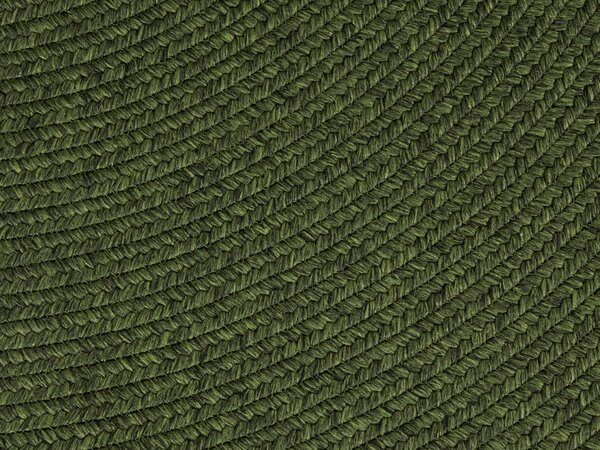 Hanse Home, Kusový koberec Braided 105554 Green kruh – na ven i na doma, 200x200 (průměr) kruh, zelená, chodba / předsíň