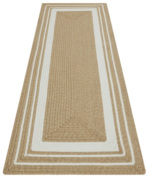 Hanse Home, Kusový koberec Braided 105556 Creme Beige – na ven i na doma, 120x170, béžová, chodba / předsíň