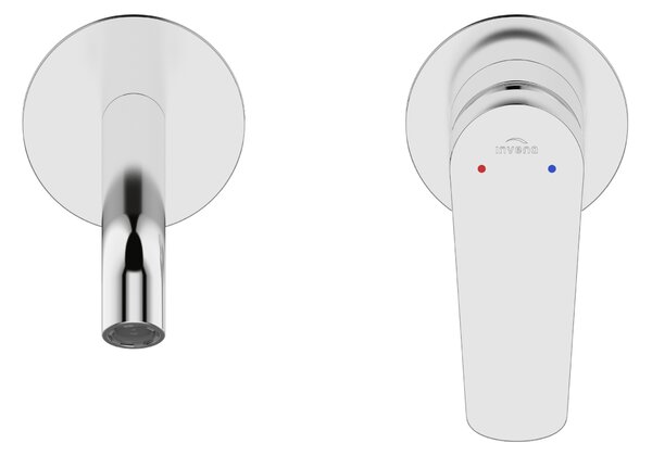 Invena Alonia, umyvadlová baterie pod omítku s I-box montážním systémem, chromová, INV-BP-70-U01-V