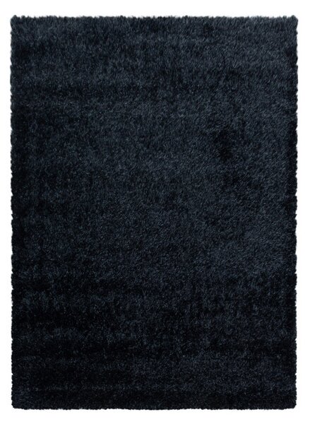 Ayyildiz, Chlupatý kusový koberec Brilliant Shaggy 4200 Black | Černá Typ: 60x110 cm