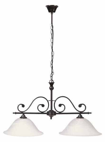 Rabalux DOROTHEA závěsný lustr max. 2x60W | E27 | IP20 - matná černá