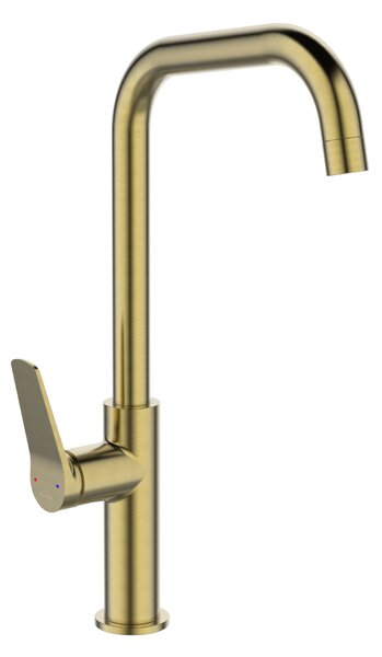 Invena Alonia, vysoká dřezová baterie h-373, zlatá matná, INV-BZ-70-009-V