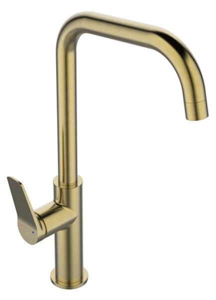 Invena Alonia, vysoká dřezová baterie h-373, zlatá matná, INV-BZ-70-009-V
