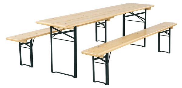 Pivní set STANDARD 220x50cm – masiv smrk - stůl + lavice