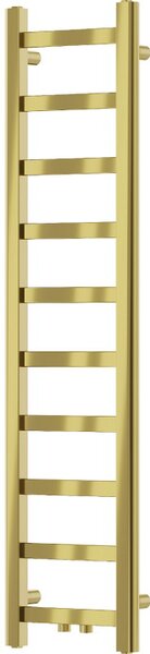 Mexen, koupelnový radiátor Mexen Bolt 1200 x 300 mm, 189 W, zlatý - W126-1200-300-00-50