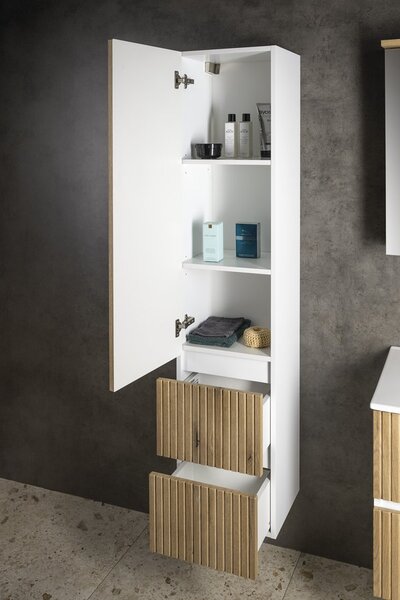 Aqualine Aqualine, PANEDA STRIP skříňka vysoká 35x165x31cm, dub emporio, levá/pravá, PN265