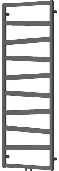 Mexen, Mexen Zoom dekorativní koupelnový radiátor 1430 x 530 mm, 477 W, antracit - W130-1430-530-00-66