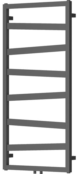 Mexen, Mexen Zoom dekorativní koupelnový radiátor 1100 x 530 mm, 376 W, antracit - W130-1100-530-00-66