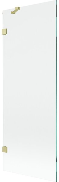 Mexen, Mexen Lunar 1-křídlová vanová zástěna 70 x 150 cm, transparentní, broušené zlato - 897-070-000-55-00