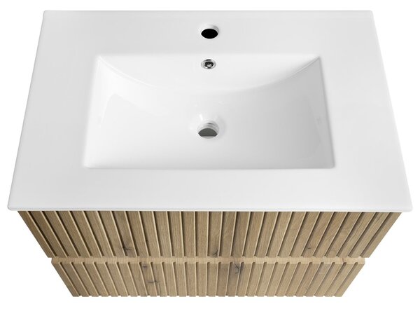 Aqualine Aqualine, PANEDA STRIP umyvadlová skříňka 69,5x55x45,2cm, dub emporio, PN370