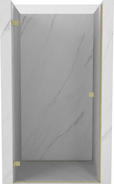 Mexen, Mexen Lunar-B levé otočné sprchové dveře 65 cm, transparentní, broušené zlaté - 832-065-000-55-00-L