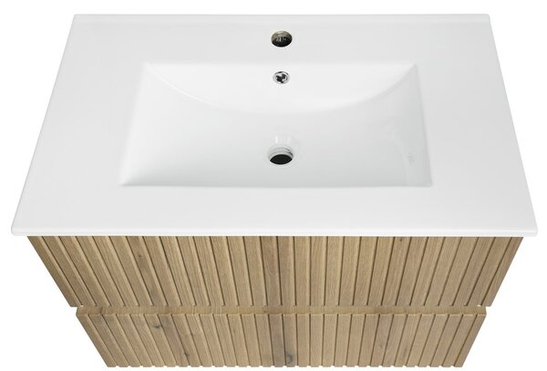 Aqualine Aqualine, PANEDA STRIP umyvadlová skříňka 74,5x55x45,2cm, dub emporio, PN375
