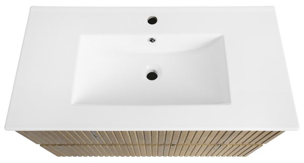 Aqualine Aqualine, PANEDA STRIP umyvadlová skříňka 89,5x55x45,2cm, dub emporio, PN390