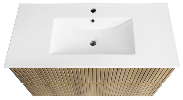 Aqualine Aqualine, PANEDA STRIP umyvadlová skříňka 99,5x55x45,2cm, dub emporio, PN310