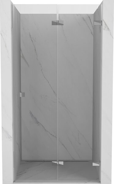 Mexen, Mexen Lunar-F pravé sklápěcí sprchové dveře 60 cm, transparentní, chrom - 836-060-000-01-00-P