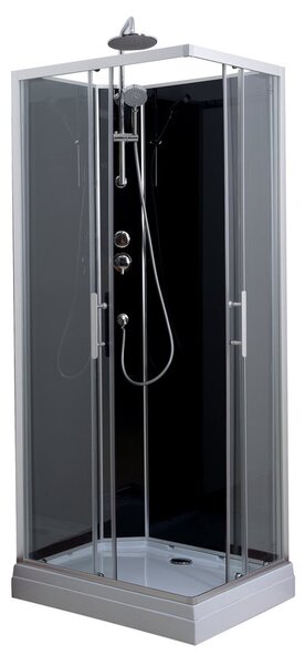 Aqualine Aqualine, GRANVIK obdélníkový sprchový box 700x900x2180mm, čiré sklo, GG70X90