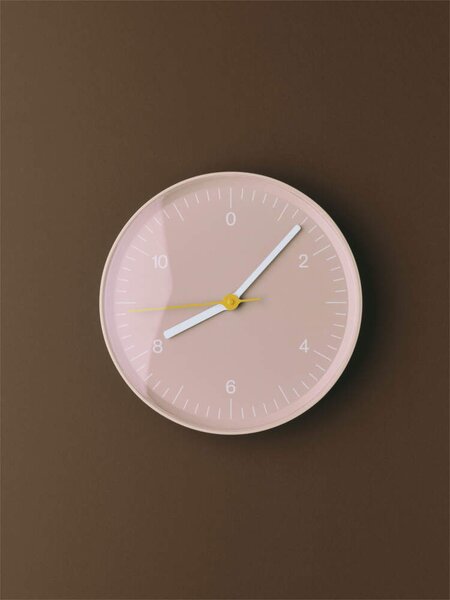 HAY Nástěnné hodiny Wall Clock, pink