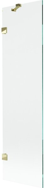 Mexen, Mexen Měsíční 1-křídlová vanová zástěna 50 x 150 cm, transparentní, zlatá - 897-050-000-50-00