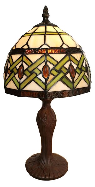 Stolní lampa 6027 skleněné stínidlo styl Tiffany