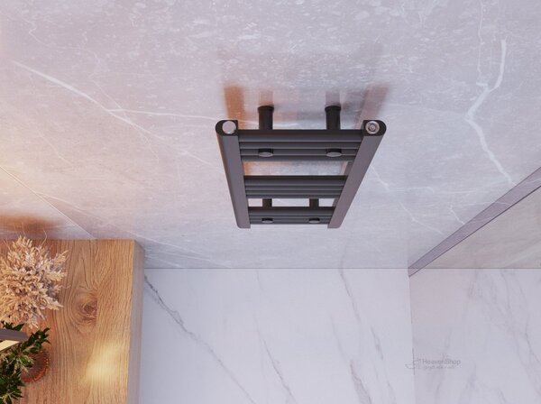 Gamma Erga Basic, topné těleso 700x300 mm, 192 W, černá matná, GMA-BASIC-7030-BK