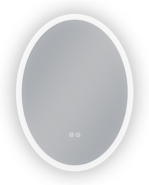 Erga Paola, oválné LED zrcadlo 60x80cm, 2070 lm, 3 barvy světla, přední a zadní osvětlení, ERG-V01-302-6080-00