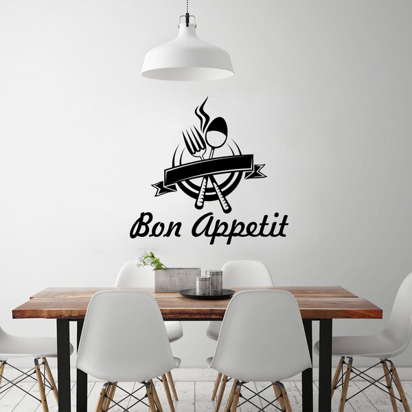 Samolepka na zeď - Bon Appetit (60x56 cm)